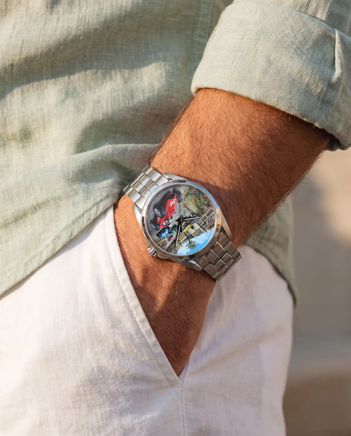 Racing Edition No. 01 worn outdoors
